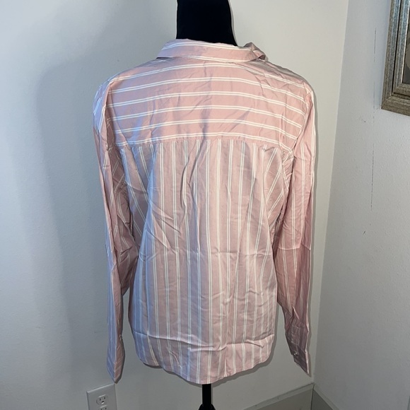 GUESS striped Lacie top ling sleeves pull over women’s Sz XL new - Picture 4 of 9